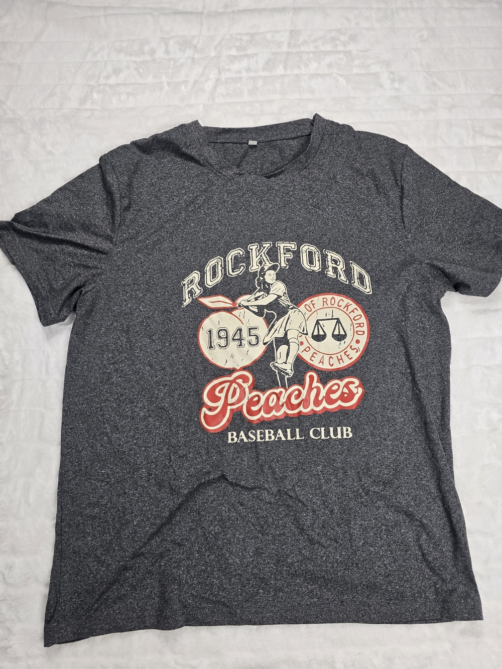 Graphic Baseball Club Tee - Charcoal